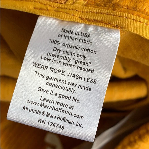 REPOSH Mara Hoffman Idola Jumpsuit in Mustard (fits a size 2) - Picture 4 of 8